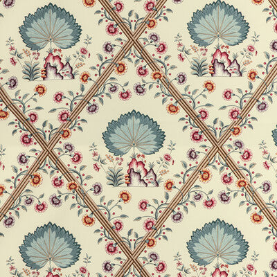Loire Print - Jewel Multi By Brunschwig & Fils | Louverne | Botanical & Floral Multipurpose Print