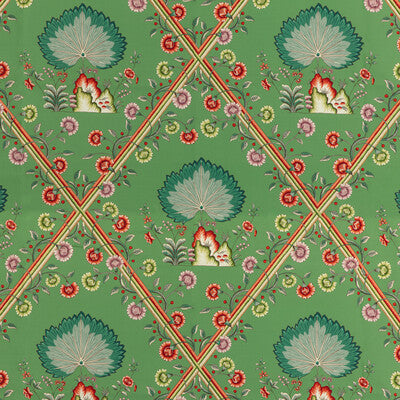 Samples and Purchasing available for Loire Print - Emerald Multi By Brunschwig & Fils | Louverne | Botanical & Floral Multipurpose Print at Designer Wallcoverings and Fabrics