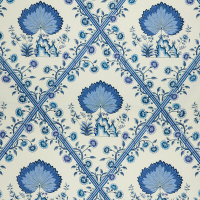 Loire Print - Blue Blue By Brunschwig & Fils | Louverne | Botanical & Floral Multipurpose Print