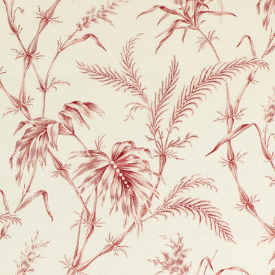Lauziere Print - Red Red By Brunschwig & Fils | Louverne | Botanical & Floral Multipurpose Print