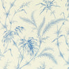 Samples and Purchasing available for Lauziere Print - Blue Blue By Brunschwig & Fils | Louverne | Botanical & Floral Multipurpose Print at Designer Wallcoverings and Fabrics