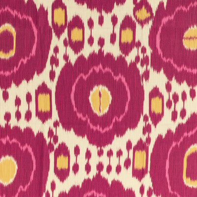 Mayenne Print - Cerise Fuschia By Brunschwig & Fils | Louverne |Global Ikat/Southwest/Kilims Multipurpose Print