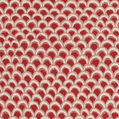 Samples and Purchasing available for Pave Ii Print - Red Red By Brunschwig & Fils | Louverne | Geometric Multipurpose Print at Designer Wallcoverings and Fabrics