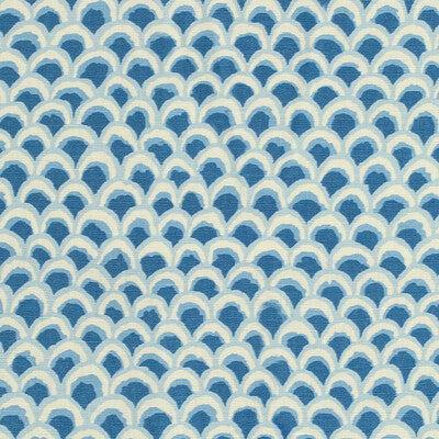 Pave Ii Print - Blue Blue By Brunschwig & Fils | Louverne | Geometric Multipurpose Print