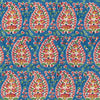 Samples and Purchasing available for Rougier Print - Blue/Red Multi By Brunschwig & Fils | En Vacances Ii |Global Paisley Multipurpose Indoor / Outdoor at Designer Wallcoverings and Fabrics