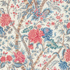 Samples and Purchasing available for Luberon Print - Red/Blue Multi By Brunschwig & Fils | Manoir |Botanical & Floral Jacobeans Multipurpose Print at Designer Wallcoverings and Fabrics