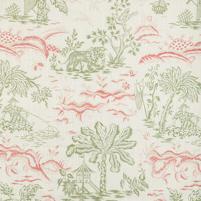 Samples and Purchasing available for Valensole Print - Leaf/Rose Pink By Brunschwig & Fils | Manoir |Botanical & Floral Toile Multipurpose Print at Designer Wallcoverings and Fabrics