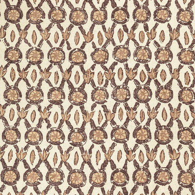 Samples and Purchasing available for Galon Print - Mocha Brown By Brunschwig & Fils | Manoir | Small Scale Multipurpose Print at Designer Wallcoverings and Fabrics