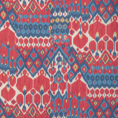 Samples and Purchasing available for Bonnieux Print - Red/Blue Blue By Brunschwig & Fils | Manoir | Ikat/Southwest/Kilims Multipurpose Print at Designer Wallcoverings and Fabrics