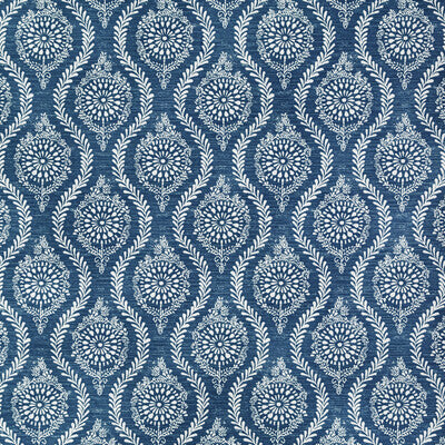 Samples and Purchasing available for Marindol Print - Blue Blue By Brunschwig & Fils | Manoir | Paisley Multipurpose Print at Designer Wallcoverings and Fabrics