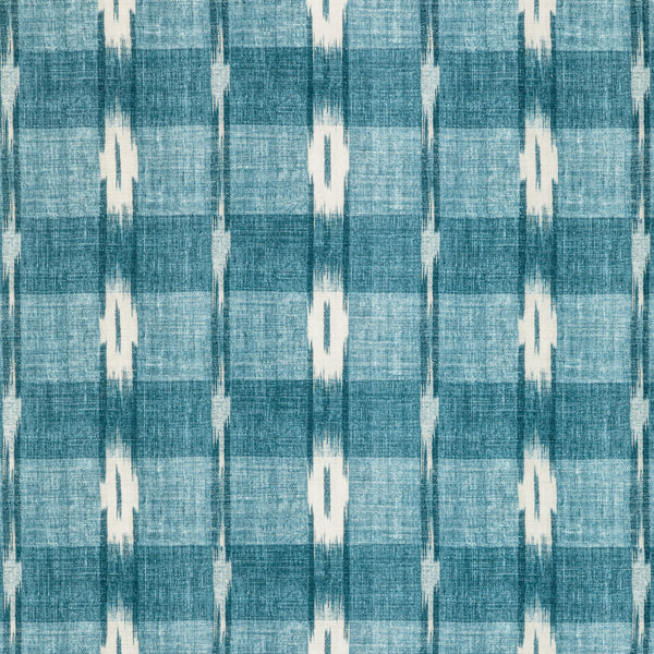 Girard Print - Teal Teal By Brunschwig & Fils | Manoir | Ikat/Southwest/Kilims Multipurpose Print