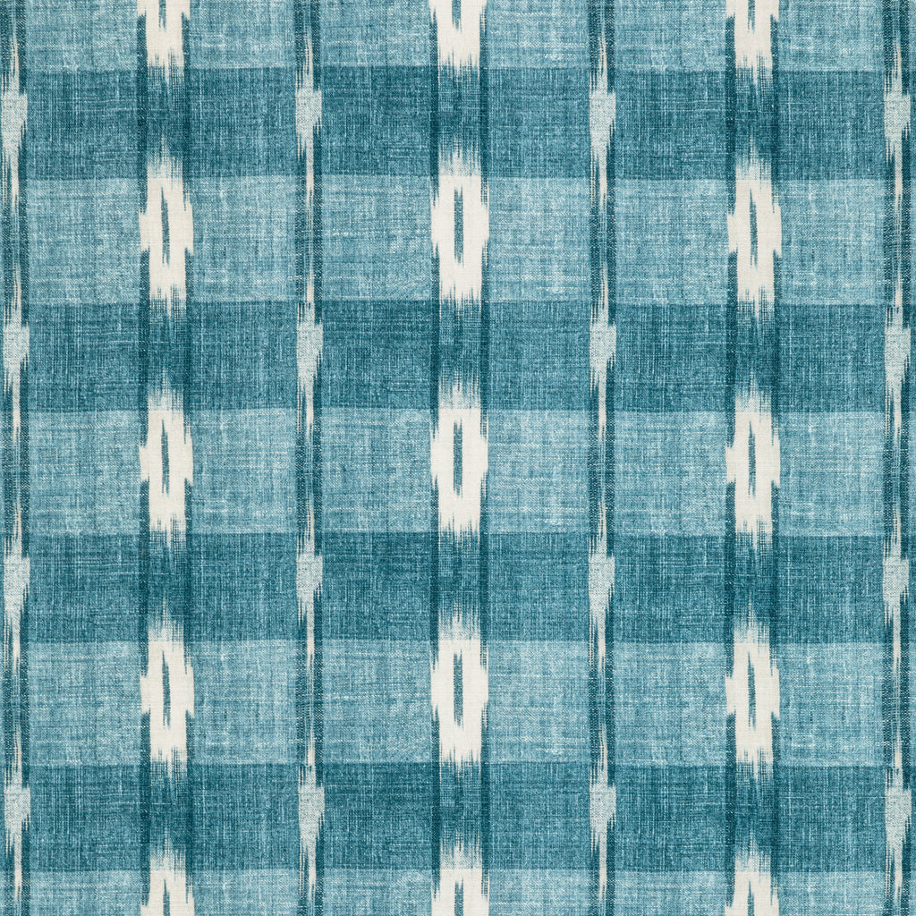 Girard Print - Teal Teal By Brunschwig & Fils | Manoir | Ikat/Southwest/Kilims Multipurpose Print