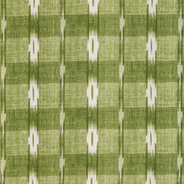 Girard Print - Leaf Green By Brunschwig & Fils | Manoir | Ikat/Southwest/Kilims Multipurpose Print