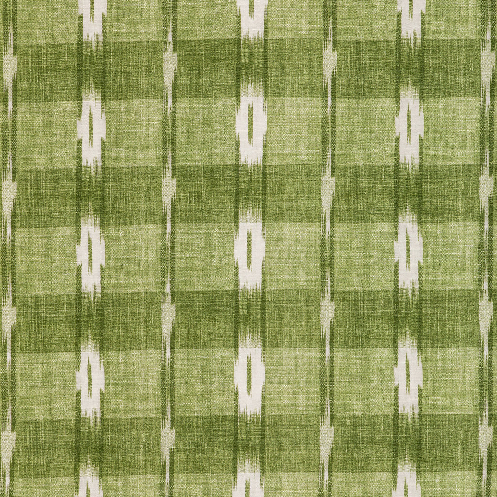 Girard Print - Leaf Green By Brunschwig & Fils | Manoir | Ikat/Southwest/Kilims Multipurpose Print