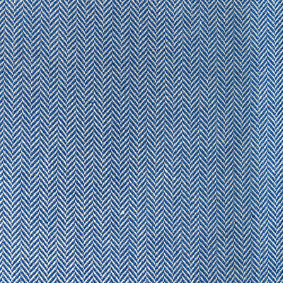 Samples and Purchasing available for Kerolay Linen Weave - Blue Blue By Brunschwig & Fils | Lorient Weaves |Herringbone/Tweed Stripes Upholstery  at Designer Wallcoverings and Fabrics