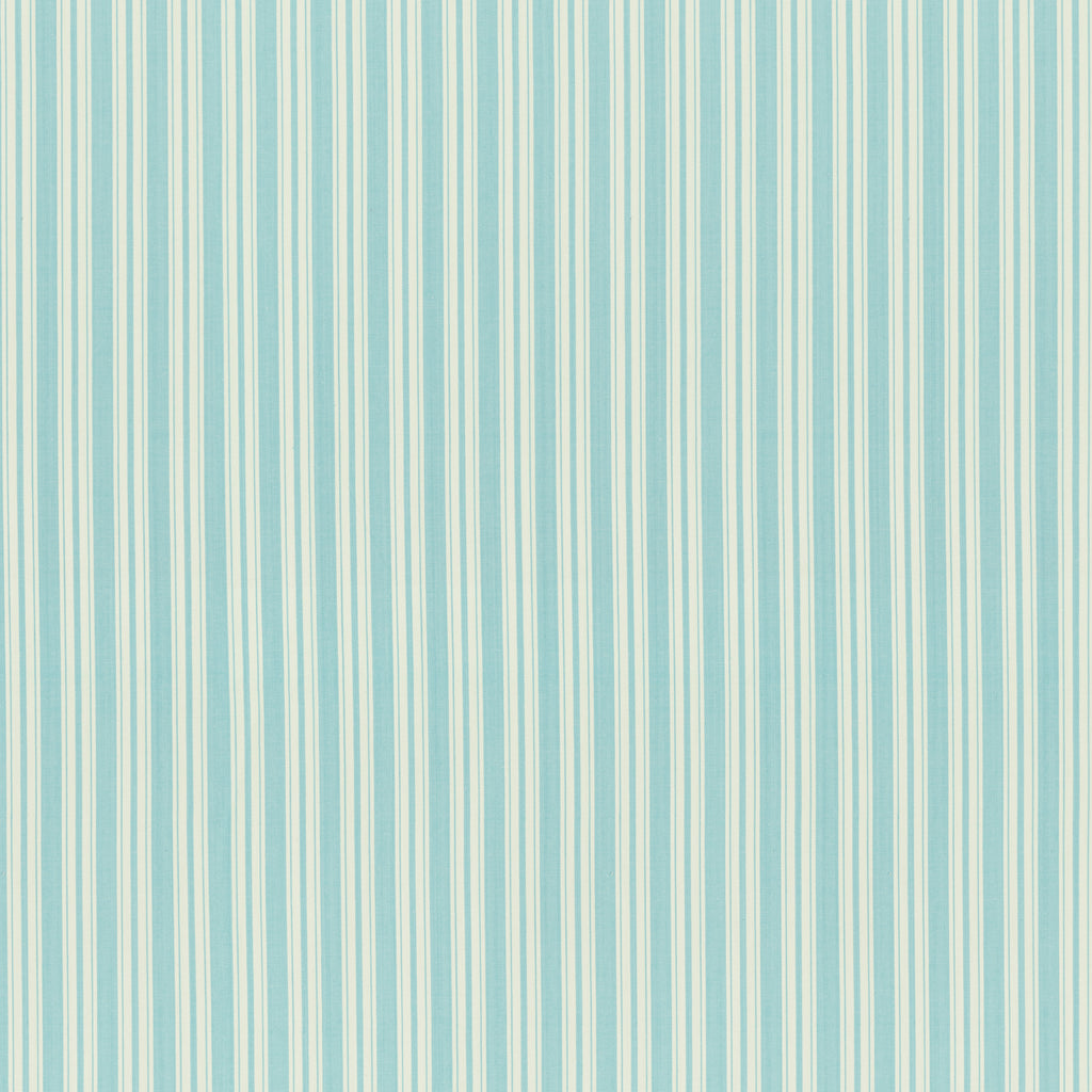 Selune Stripe - Aqua Turquoise By Brunschwig & Fils | Normant Checks And Stripes Ii | Stripes Upholstery