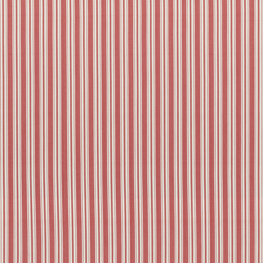 Selune Stripe - Red Red By Brunschwig & Fils | Normant Checks And Stripes Ii | Stripes Upholstery