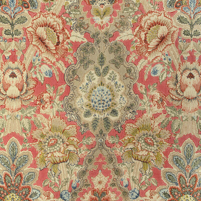 Samples and Purchasing available for Carvallo Print - Red Red By Brunschwig & Fils |  | Botanical & Floral Multipurpose Print at Designer Wallcoverings and Fabrics
