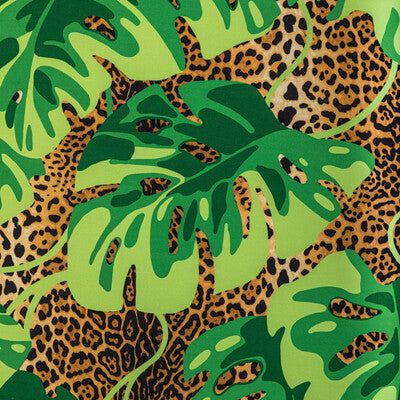 Mambo Print - Leaf Light Green By Brunschwig & Fils | Majorelle |Botanical & Floral Animal Skins Multipurpose Print