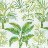 Samples and Purchasing available for Martil Emb - Leaf White By Brunschwig & Fils | Majorelle |Botanical & Floral Tropical Drapery Casement at Designer Wallcoverings and Fabrics