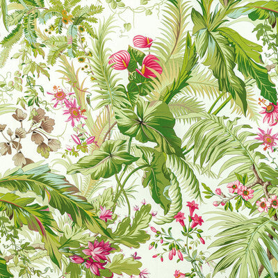 Majorelle Print - Spring Green By Brunschwig & Fils | Majorelle |Botanical & Floral Tropical Drapery Print