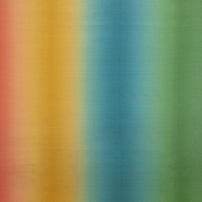 Samples and Purchasing available for Mirage Stripe - Multi Teal By Brunschwig & Fils | Majorelle | Stripes Drapery Print at Designer Wallcoverings and Fabrics