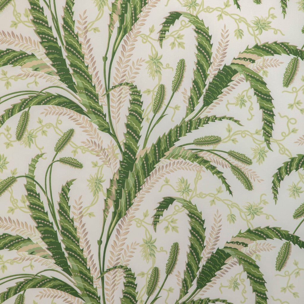 Samples and Purchasing available for Vernay Print - Green White By Brunschwig & Fils | Cadenet | Botanical & Floral Multipurpose Print at Designer Wallcoverings and Fabrics