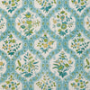 Samples and Purchasing available for Ventoux Print - Aqua White By Brunschwig & Fils | Cadenet |Botanical & Floral Damask Multipurpose Print at Designer Wallcoverings and Fabrics