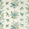 Samples and Purchasing available for Aurel Print - Aqua/Leaf White By Brunschwig & Fils | Cadenet | Flora & Fauna Multipurpose Print at Designer Wallcoverings and Fabrics
