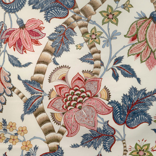 Cadenet Print - Red/Blue White By Brunschwig & Fils | Cadenet | Botanical & Floral Multipurpose Print