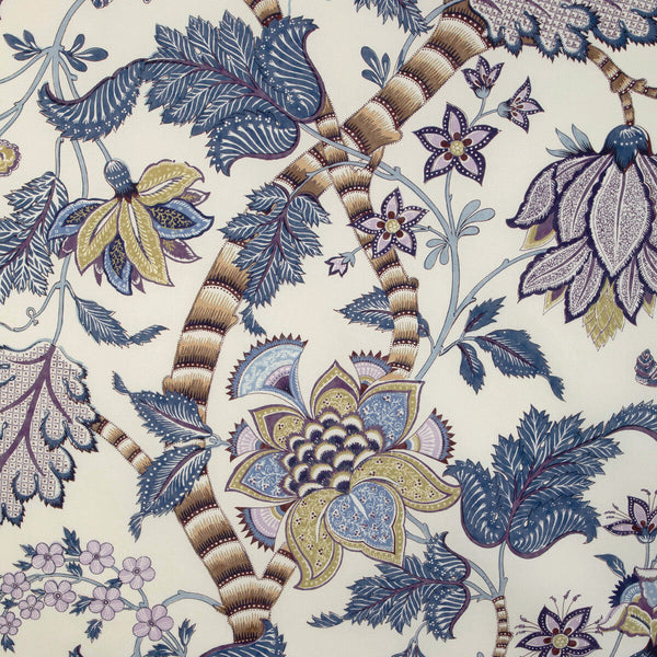 Cadenet Print - Blue/Gold White By Brunschwig & Fils | Cadenet | Botanical & Floral Multipurpose Print