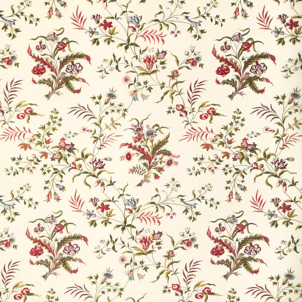 Samples and Purchasing available for Chancay Print - Beige/Multi Beige By Brunschwig & Fils | Cadenet | Botanical & Floral Multipurpose Print at Designer Wallcoverings and Fabrics
