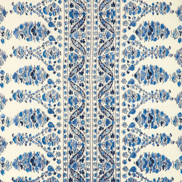 Visan Print - Navy/Sky White By Brunschwig & Fils | Cadenet | Paisley Multipurpose Print