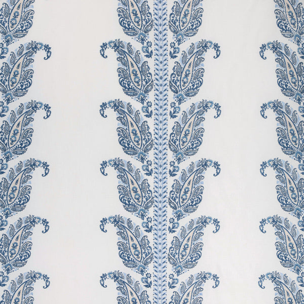 Yara Paisley Emb - Sky Blue By Brunschwig & Fils | Anduze Embroideries | Paisley Multipurpose Embroidery
