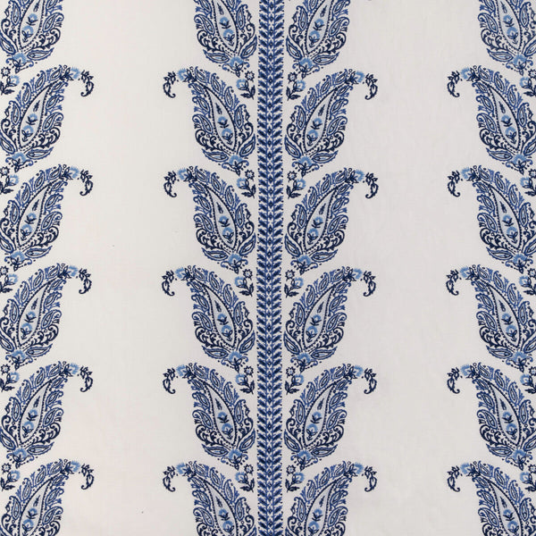 Yara Paisley Emb - Blue Blue By Brunschwig & Fils | Anduze Embroideries | Paisley Multipurpose Embroidery