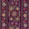Samples and Purchasing available for Saanvi Emb - Plum/Leaf Purple By Brunschwig & Fils | Anduze Embroideries |Botanical & Floral Stripes Multipurpose Embroidery at Designer Wallcoverings and Fabrics
