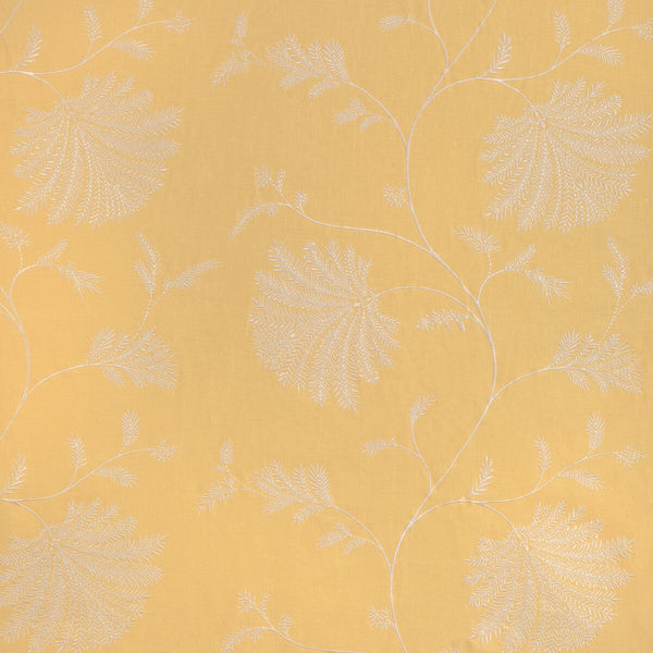 Maelle Emb - Canary Yellow By Brunschwig & Fils | Anduze Embroideries | Botanical & Floral Drapery Embroidery
