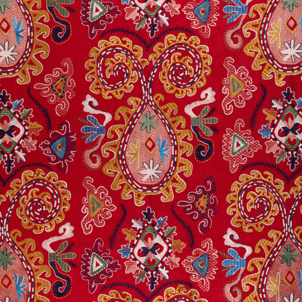 Lavali Emb - Red/Gold Red By Brunschwig & Fils | Anduze Embroideries | Global Drapery Embroidery