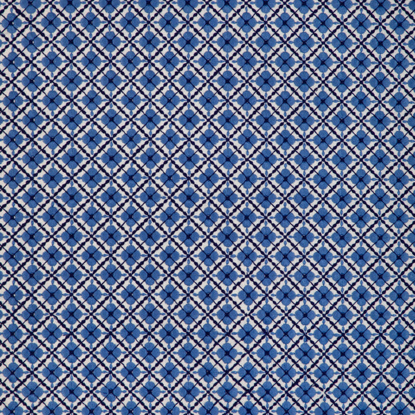 Ines Emb - Navy Dark Blue By Brunschwig & Fils | Anduze Embroideries |Botanical & Floral Geometric Multipurpose Embroidery