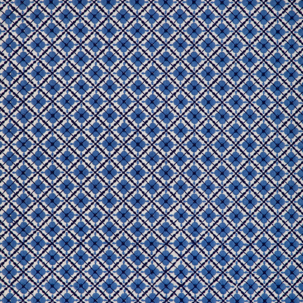 Samples and Purchasing available for Ines Emb - Navy Dark Blue By Brunschwig & Fils | Anduze Embroideries |Botanical & Floral Geometric Multipurpose Embroidery at Designer Wallcoverings and Fabrics