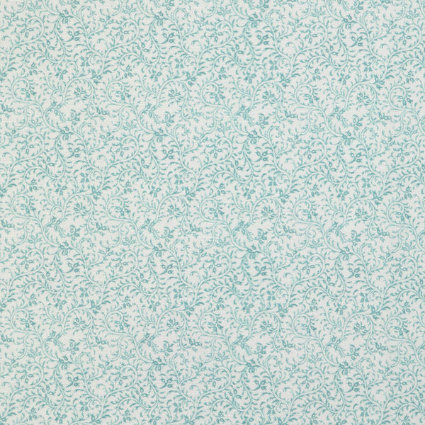 Anduze Print - Sky Light Blue By Brunschwig & Fils | Anduze Embroideries |Botanical & Floral Lattice/Scrollwork Multipurpose Print