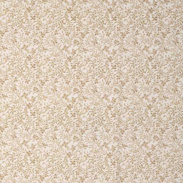 Anduze Print - Natural Beige By Brunschwig & Fils | Anduze Embroideries |Botanical & Floral Lattice/Scrollwork Multipurpose Print