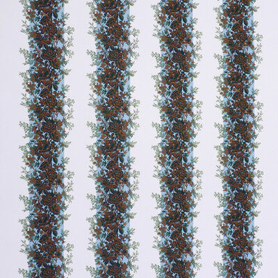 Samples and Purchasing available for Rayure Fleurie Ii - Lake Green By Brunschwig & Fils | Madeleine Castaing Indoor/Outdoor |Botanical & Floral Stripes Multipurpose Indoor / Outdoor at Designer Wallcoverings and Fabrics