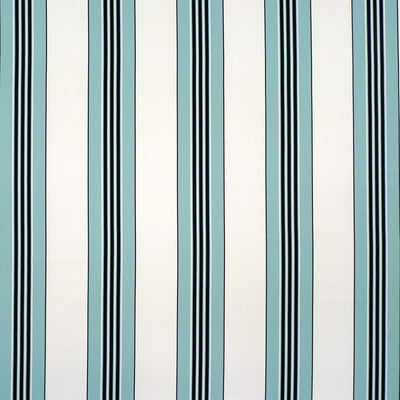 Samples and Purchasing available for Rayure Ii - Aqua Turquoise By Brunschwig & Fils | Madeleine Castaing Indoor/Outdoor | Stripes Multipurpose Indoor / Outdoor at Designer Wallcoverings and Fabrics