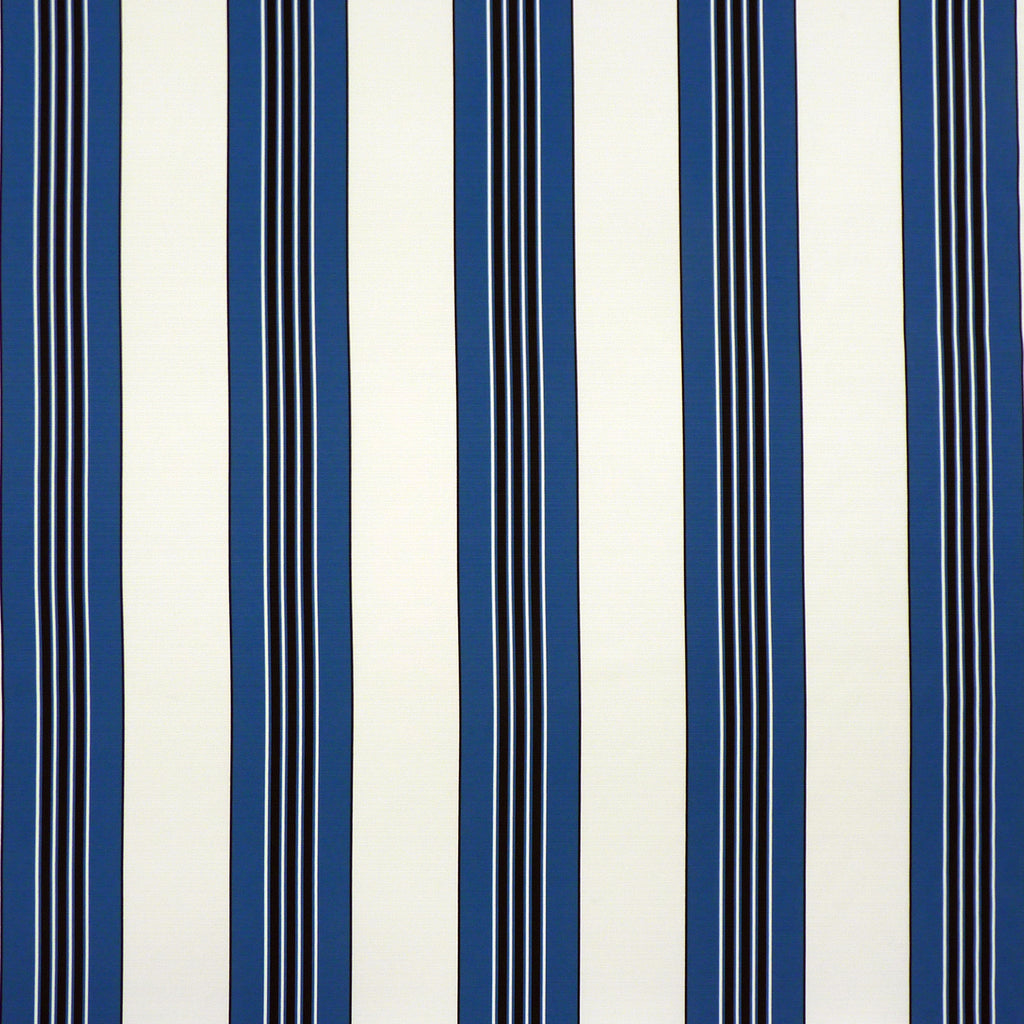 Rayure Ii - Blue Blue By Brunschwig & Fils | Madeleine Castaing Indoor/Outdoor | Stripes Multipurpose Indoor / Outdoor