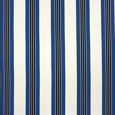 Samples and Purchasing available for Rayure Ii - Blue Blue By Brunschwig & Fils | Madeleine Castaing Indoor/Outdoor | Stripes Multipurpose Indoor / Outdoor at Designer Wallcoverings and Fabrics