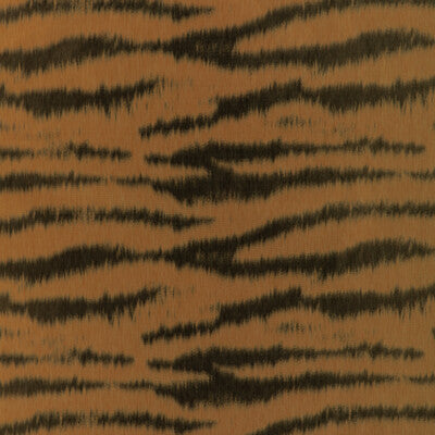 Samples and Purchasing available for Tigre Warp Print - Gold Gold By Brunschwig & Fils | Celeste | Animal Skins Drapery Print at Designer Wallcoverings and Fabrics