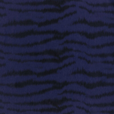 Samples and Purchasing available for Tigre Warp Print - Lapis Blue By Brunschwig & Fils | Celeste | Animal Skins Drapery Print at Designer Wallcoverings and Fabrics