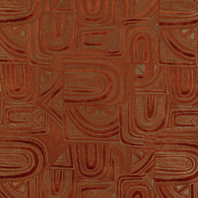 Samples and Purchasing available for Timbre Velvet - Citrine Orange By Brunschwig & Fils | Celeste | Modern Upholstery Velvet at Designer Wallcoverings and Fabrics