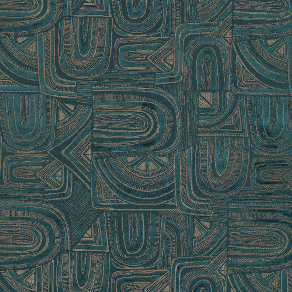 Timbre Velvet - Teal Teal By Brunschwig & Fils | Celeste | Modern Upholstery Velvet